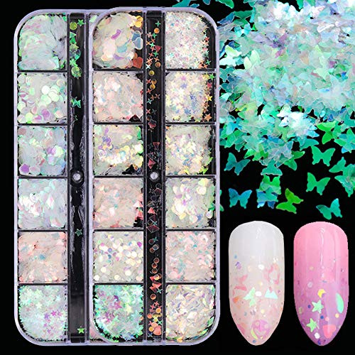 24 Shapes Holographic Nail Sequins Iridescent Mermaid Flakes Nail Glitter Nail Art Design Confetti Glitter Stickers Decals Manicure Nail Art Accessories Make Up DIY Nail Decorations 24 Shapes Holographic Nail Sequins Iridescent Mermaid Flakes Nail Glitter Nail Art Design Confetti Glitter Stickers Decals Manicure Nail Art Accessories Make Up DIY Nail Decorations