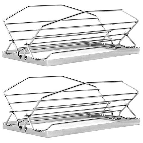 Norpro Adjustable Roasting Rack Heavy Duty, Adjust To 7 Positions (2-Count)