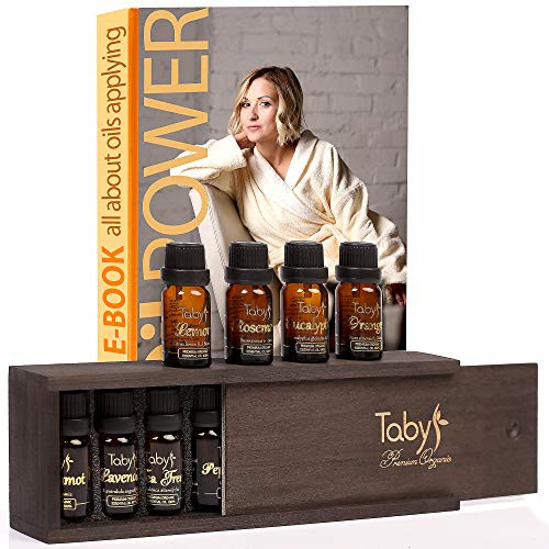 Aromatherapy Essential Oils for Humidifier 100% Natural 8 Oils Gift Set - Bergamot, Lavender, Tea Tree, Peppermint, Lemon, Eucalyptus, Orange, Rosemary