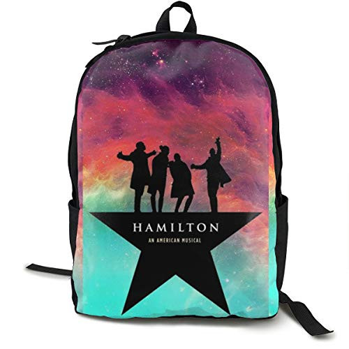 ETeebag Unisex Backpack Cool Teenager Hamilton An American Musical Black One Size