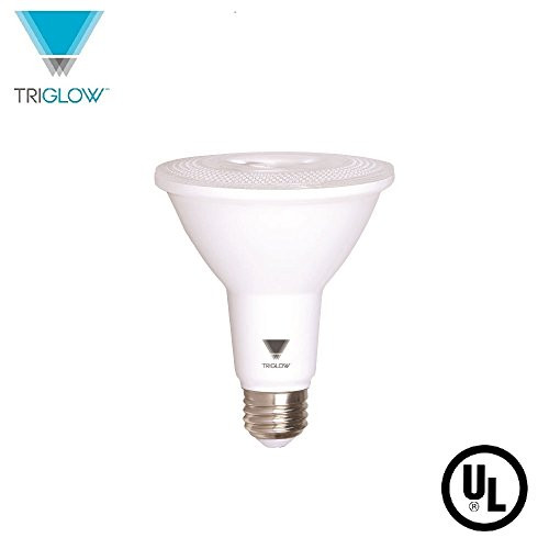 TriGlow T97105 12-Watt (75W Equivalent) PAR30 LED Bulb, 850 Lumen, DIMMABLE, Daylight Color (5000K), UL Listed
