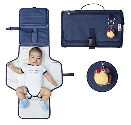 Diaper Clutch, Portable Diaper Changing Pad, Waterproof Travel Changing Station, Baby Essentials for Traveling, Baby Shower Gift - Navy Diaper Clutch, Portable Diaper Changing Pad, Waterproof Travel Changing Station, Baby Essentials for Traveling, Baby Shower Gift - Navy