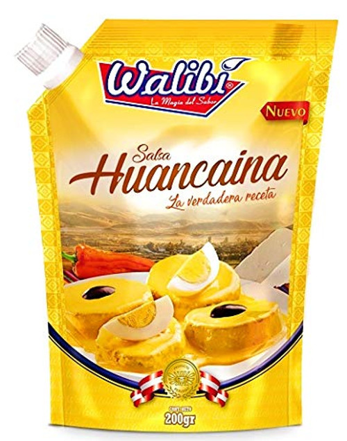 Walibi eJoyStore Salsa Huancaina Verdadera Receta Casera  Peruvian Yellow Hot Chili Cheese Sauce 200gr Incredible Flavor