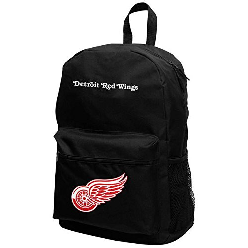 NHL Sprint Black Backpack (Detroit Red Wings)
