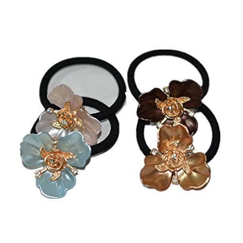Bzybel Thick Flower Pattern Hair Bands Elastic Hair Ties Ponytail Holders Headband Scrunchies Hair Accessories for Thick Hair for Women Girls Bzybel Thick Flower Pattern Hair Bands Elastic Hair Ties Ponytail Holders Headband Scrunchies Hair Accessories for Thick Hair for Women Girls