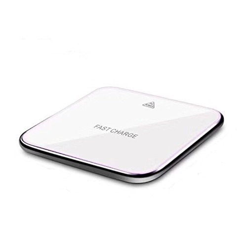 KRIGEL Fast Wireless Charger, for iPhone X, 8 & 8 Plus with HyperAir Technology, 10W Qi Wireless Charging Pad for Galaxy S8, S7 & Note 8 and All Qi-Enabled Devices (QC 3.0 Adapter Included)