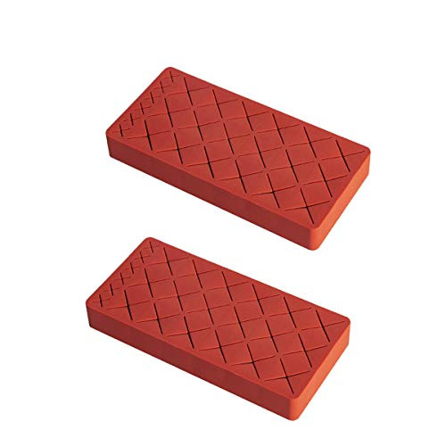 Silicone Lipstick Storage Box | Multi-grid Cosmetic Storage Box,Creative Lipstick Set,2PCS (Red)
