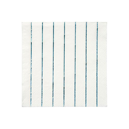 Meri Meri Holographic Blue Small Napkins