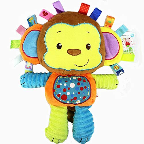 Taggie Monkey Activity Toy Lovey Taggy Gift for Newborn Baby, Toddler and Infant