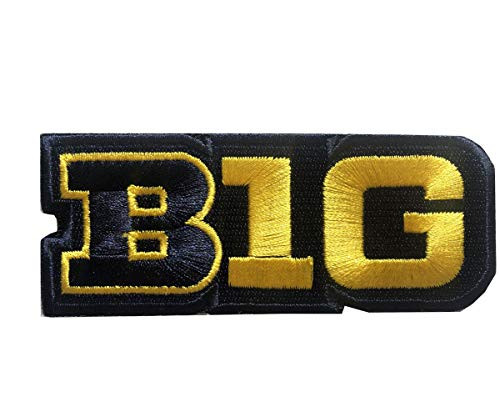 Yibuoo Michigan Big Ten Football Embroidered Patch Iron on Logo Vest Jacket Cap Hoodie Backpack Patch Iron On/sew on Patch