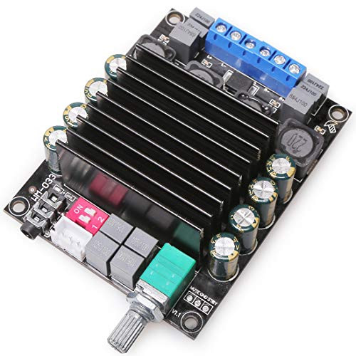 DAMGOO Amplifier Board, 100W+100W TDA7498 HiFi Dual Channel Stereo Audio Amplifier DC12-36V Digital Amp Module with Volume Adjustment Knob