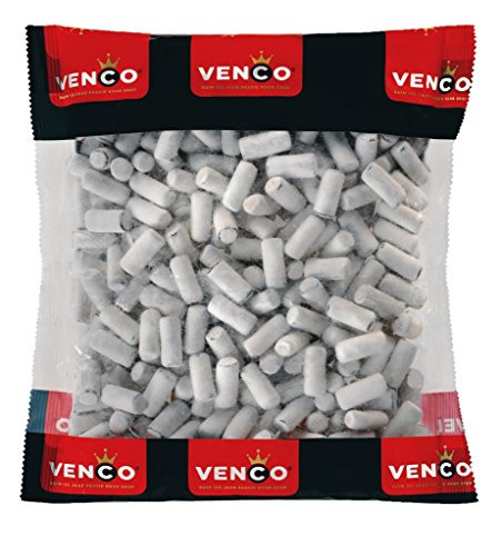 Licorice in 1 Kilo /2.2lbs - Venco Schoolkrijt (Mint Coated Licorice) School chalk liquorice.