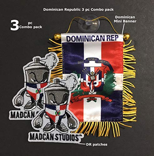 Mad can Studios Dominican Republic Flags for Cars Accessories Banderas Dominicanas de Republica para Autos Mad can Studios Dominican Republic Flags for Cars Accessories Banderas Dominicanas de Republica para Autos