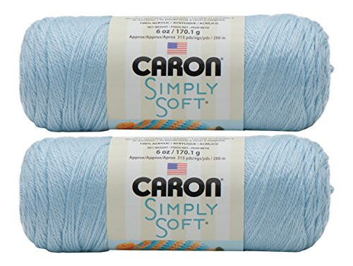 Bulk Buy: Caron Simply Soft Yarn Solids (2-pack) (Soft Blue)