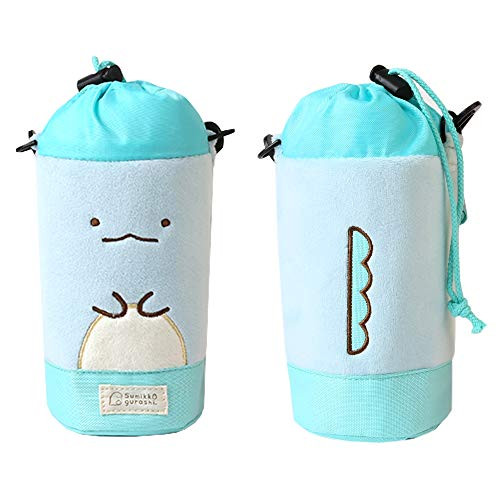 Sumikkogurashi San-X Licensed Water Bottle Carrier, Super Cute Water bottle Holder Bag Case Pouch Cover up to 600ML,Adjustable Shoulder Strap, Good for presents, Requisite for Picnic (Tokage)