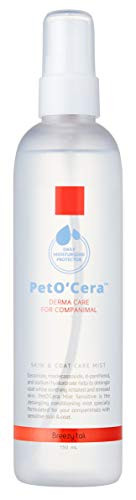 PetO'Cera Mist Sensitive - Fragrance-Free Hypoallergenic Skin & Coat Care Conditioning Spray for Dogs and Cats | Detangling Spray | Conditioning Mist | Ceramide Infused CompAnimal Skin & Coat Care