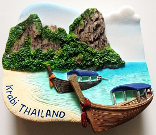 Railay Krabi Thailand Resin 3D fridge Refrigerator Thai Magnet Hand Made Craft.