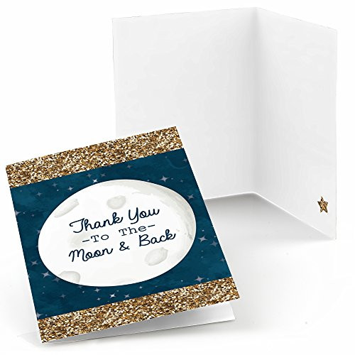 Big Dot of Happiness Twinkle Twinkle Little Star - Baby Shower or Birthday Party Thank You Cards (8 Count)