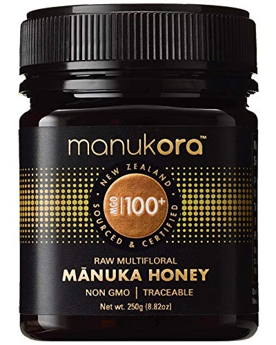Manukora MGO 100+ Multifloral Raw M?nuka Honey (250g/8.8oz) - Authentic Non-GMO New Zealand Honey, UMF & MGO Certified, Traceable from Hive to Hand