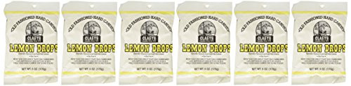Claey's Candies Lemon Drop Hard Candy, 6 Package Deal