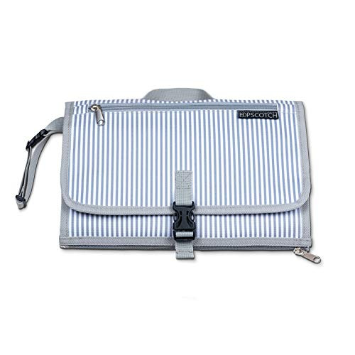 Hopscotch Portable Changing Pad | 3 Pocket Clutch | Diapering Bag Travel Kit | Waterproof Diaper Changing Station with Cushioned Mat for Baby or Toddler  Hopscotch Portable Changing Pad | 3 Pocket Clutch | Diapering Bag Travel Kit | Waterproof Diaper Changing Station with Cushioned Mat for Baby or Toddler