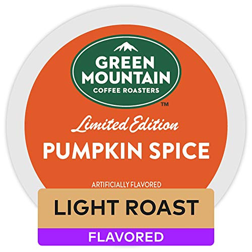 Green Mountain Coffee Roasters Pumpkin Spice, Single-Serve Keurig K-Cup Pods, Flavored Light Roast Coffee, 24 Count