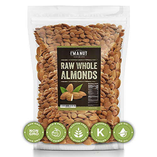 Raw Almond 48oz | Natural | Whole | No PPO | Non-GMO | No Herbicide | Healthy Protein boost | Premium Quality | Try the difference!!