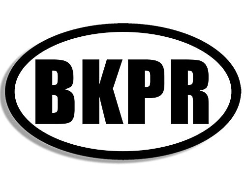 American Vinyl Oval BKPR Beekeeper Sticker (bee Keeper Honey Beekeeping hive)