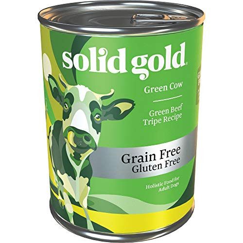 Solid Gold - Green Cow Wet Dog Food - Green Beef Tripe Recipe - All Life Stages & All Sizes - 13.2 oz Can (6Count)
