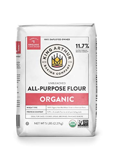King Arthur Flour 100% Organic Unbleached All-Purpose Flour, 5 lb (Pack of 6) King Arthur Flour 100% Organic Unbleached All-Purpose Flour, 5 lb (Pack of 6)