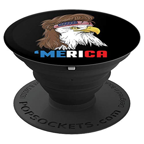 Patriotic Mullet Eagle | Pride American Merica Bird Of Prey PopSockets Grip and Stand for Phones and Tablets