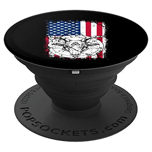 Patriotic Occult American Flag Satanic Witchcraft Design PopSockets Grip and Stand for Phones and Tablets