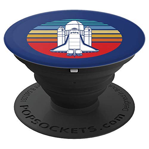 Rocketship Spaceship Space Explorer Astronaut Aeronaut PopSockets Grip and Stand for Phones and Tablets