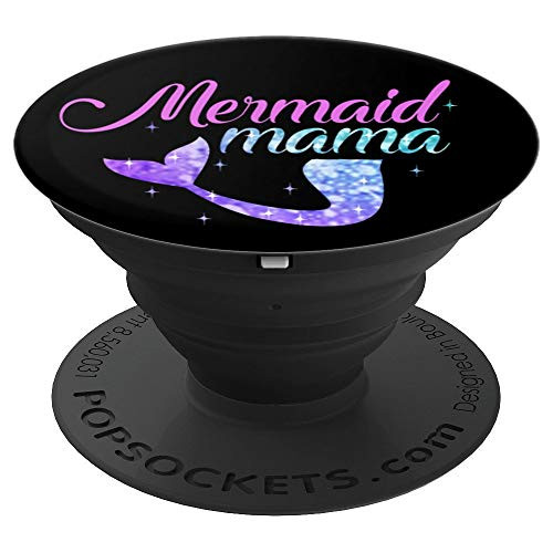 Mermaid Mama Mer mom Mermom Bridesmaid Party Gift For Mother PopSockets Grip and Stand for Phones and Tablets