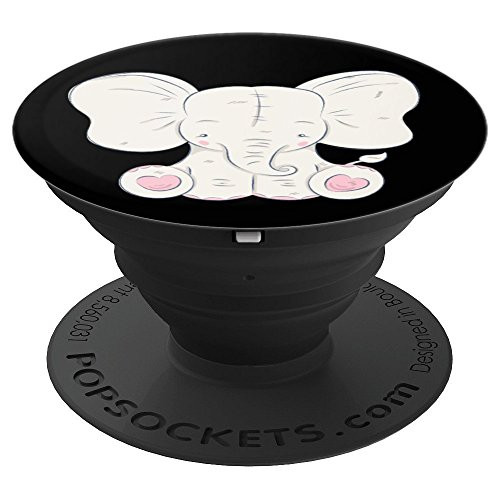 Baby Elephant Mobile Accessory Cute Elephant Black PopSockets Grip and Stand for Phones and Tablets Baby Elephant Mobile Accessory Cute Elephant Black PopSockets Grip and Stand for Phones and Tablets