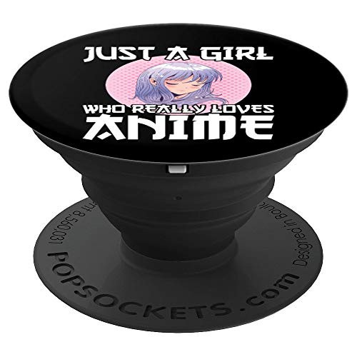 Anime Girl Merch Otaku Gift Just A Girl Who Loves Anime PopSockets Grip and Stand for Phones and Tablets Anime Girl Merch Otaku Gift Just A Girl Who Loves Anime PopSockets Grip and Stand for Phones and Tablets