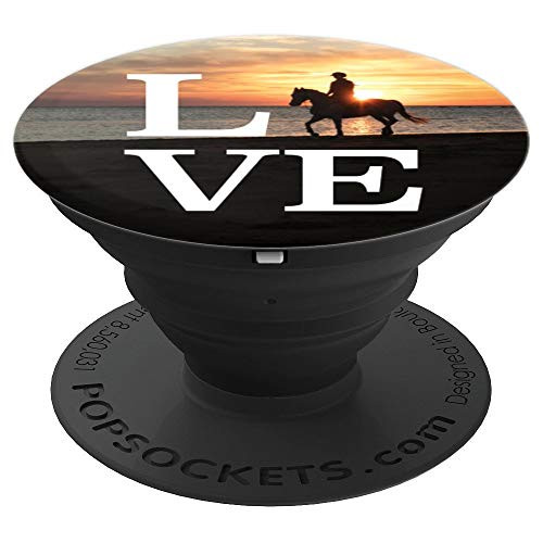 Horse Gifts for Girls Teen Equestrian Beach Horseback Riding PopSockets Grip and Stand for Phones and Tablets