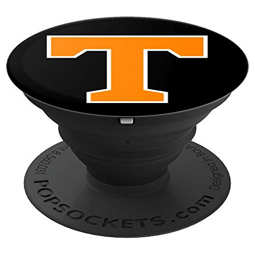 PopSockets: Letter T Tennessee State TN Pride Orange Black PopSockets Grip and Stand for Phones and Tablets PopSockets: Letter T Tennessee State TN Pride Orange Black PopSockets Grip and Stand for Phones and Tablets