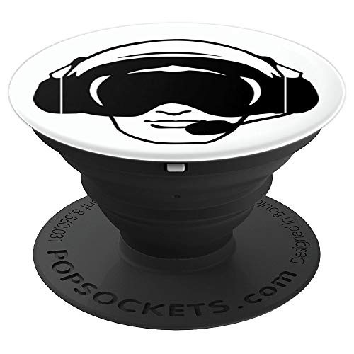 Pilot Powered Paraglider Ultralight Airplane Aircraft PopSockets Grip and Stand for Phones and Tablets