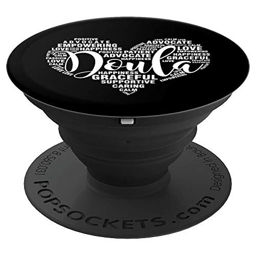 Doula Heart Midwife Labor Birth Worker Gift PopSockets Grip and Stand for Phones and Tablets