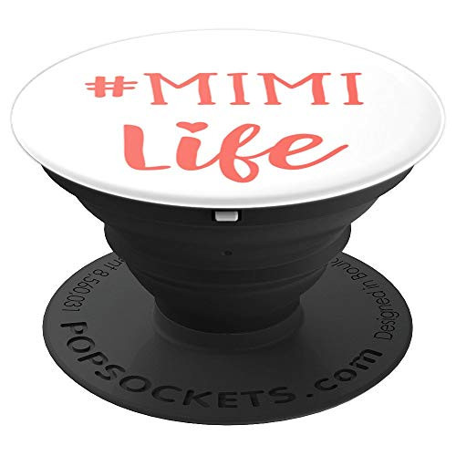 Mimi Life Coral Mothers Day Gift Grandma Hashtag Zx PopSockets Grip and Stand for Phones and Tablets