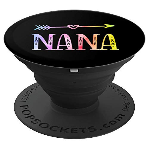 Nana Gift Black Pastel Watercolor Heart Arrow Nana PopSockets Grip and Stand for Phones and Tablets Nana Gift Black Pastel Watercolor Heart Arrow Nana PopSockets Grip and Stand for Phones and Tablets