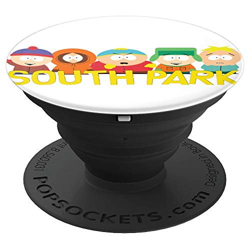 South Park Group Shot With Yellow Logo PopSockets Grip and Stand for Phones and Tablets