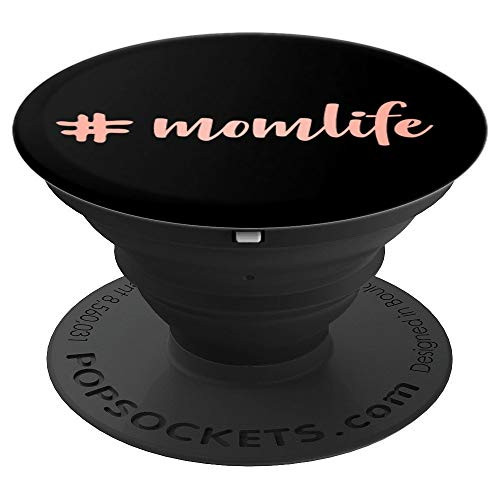 Mom Life - Rose Pink - Motherhood Series PopSockets Grip and Stand for Phones and Tablets