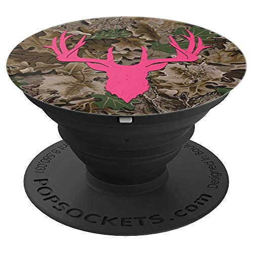 Camo Pink Deer Hunting Pop Socket - Camouflage Whitetail PopSockets Grip and Stand for Phones and Tablets Camo Pink Deer Hunting Pop Socket - Camouflage Whitetail PopSockets Grip and Stand for Phones and Tablets