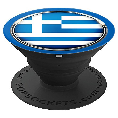 Greece Greek National Flag PopSockets Grip and Stand for Phones and Tablets