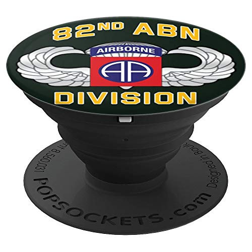 US Army 82nd AIRBORNE Division Patch & Jump Wings PopSockets Grip and Stand for Phones and Tablets US Army 82nd AIRBORNE Division Patch & Jump Wings PopSockets Grip and Stand for Phones and Tablets