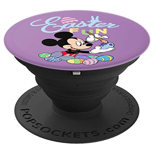 Disney Mickey Mouse Easter Fun Painting Eggs Purple PopSockets Grip and Stand for Phones and Tablets