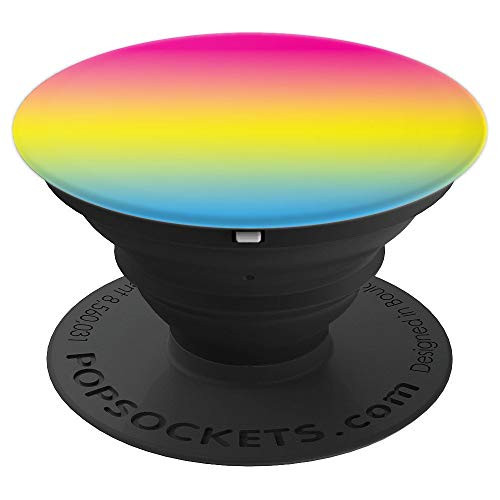 Gradient Ombre Pansexual Pride Flag Fade Pink Yellow Blue PopSockets Grip and Stand for Phones and Tablets