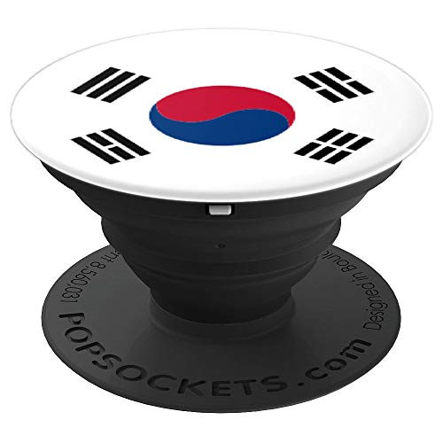 South Korea Flag Phone Holder Korean Nation for Girl or Boy PopSockets Grip and Stand for Phones and Tablets